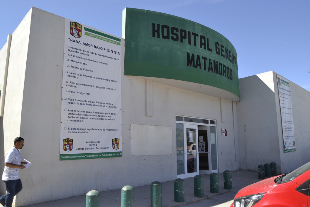 Piden que Salud Municipal atienda en instalaciones del Hospital General de Matamoros. (EL SIGLO DE TORREÓN)