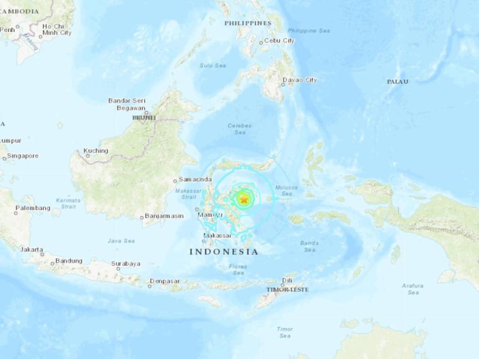 El epicentro del terremoto se localizó a 223 kilómetros al norte de Kendari, en el sur de Célebes, informó la agencia de noticias Bernama. (Especial)