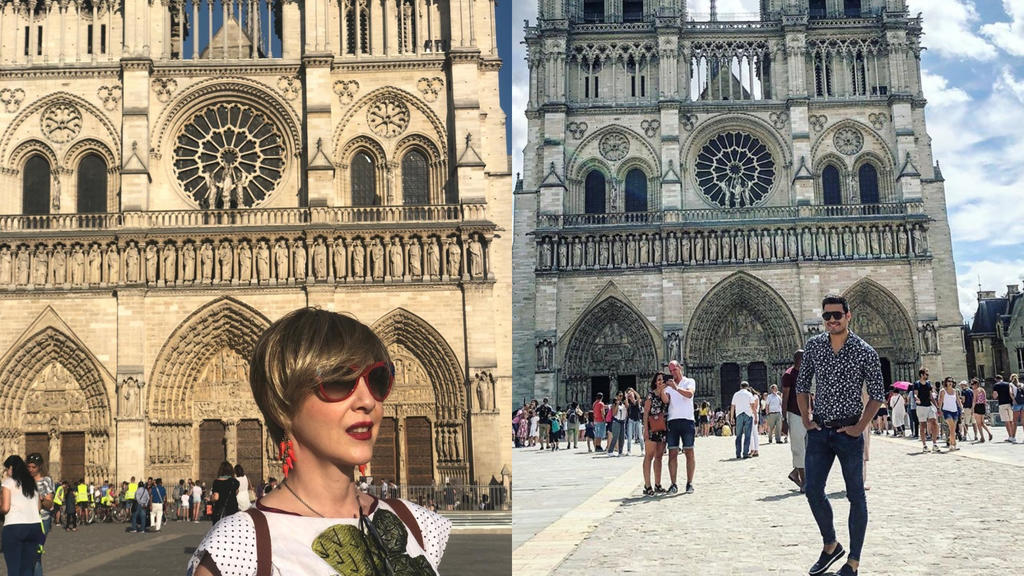 Famosos le lloran a la historia arquitectónica de Notre Dame