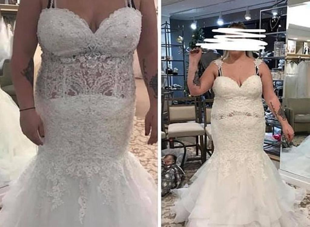 Comparte fotografía de su vestido de boda y recibe críticas