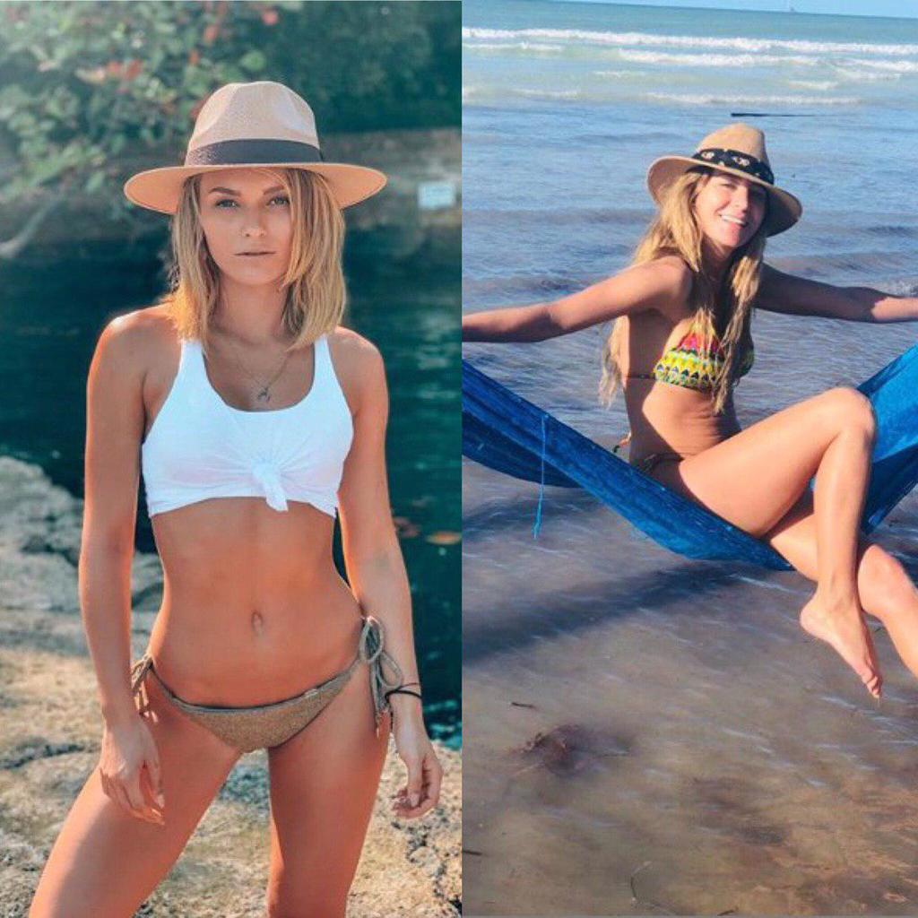 Geraldine Bazán e Irina Baeva comparten fotos en bikini. (INSTAGRAM)
