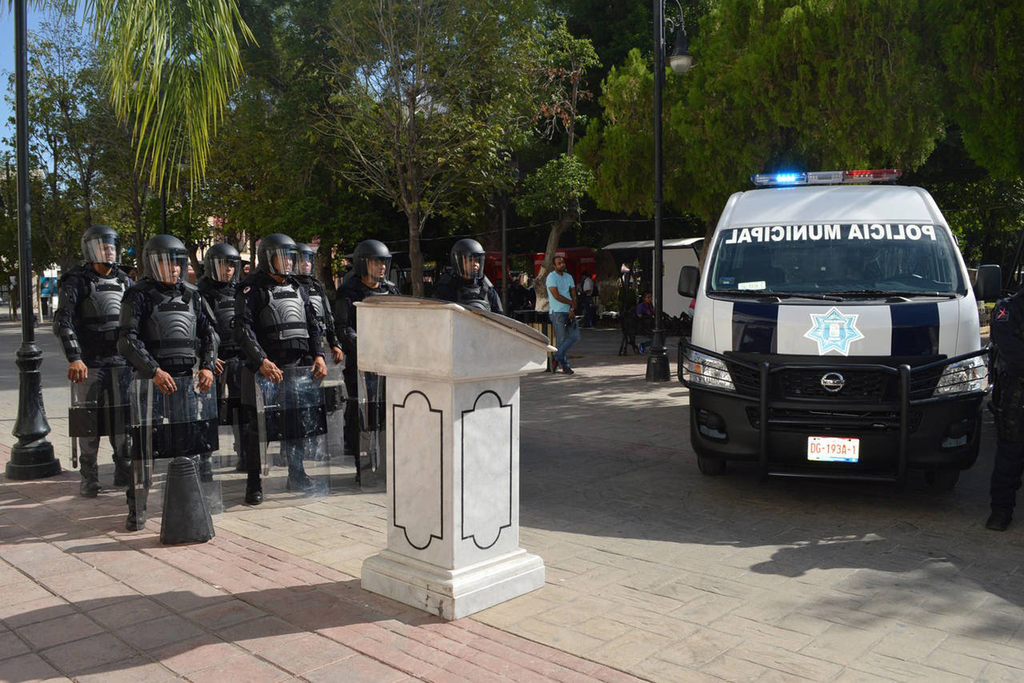 El Ayuntamiento de Lerdo ya tiene lista la partida presupuestal que le toca para mejorar condiciones laborales de policías municipales. (EL SIGLO DE TORREÓN)