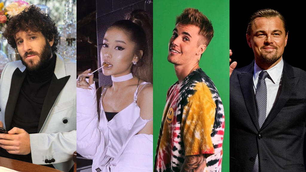 Se unen. Los cantantes Justin Bieber, Ariana Grande y el actor Leonardo DiCaprio, participan en un video animado para crear conciencia sobre el cambio climático. (ESPECIAL)