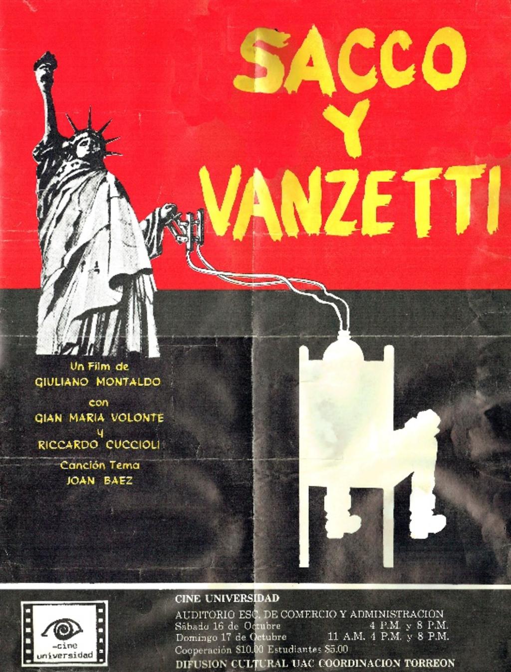 Película de protesta presentada en el cine club en 1971.