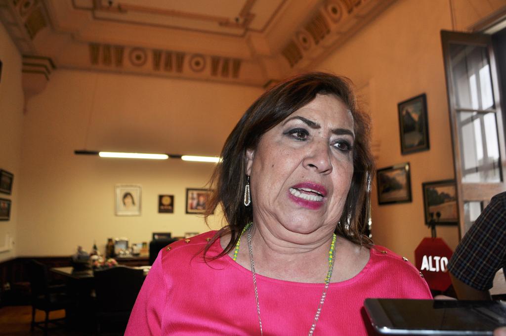 María Luis González Achem atribuyó la situación al clima político por el que atraviesa el municipio de Lerdo. (EL SIGLO DE TORREÓN) 