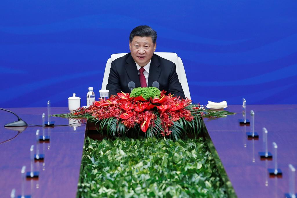 Xi Jinping presidió la conmemoración del septuagésimo aniversario de la fundación de la Armada Popular de Liberación. (EFE)