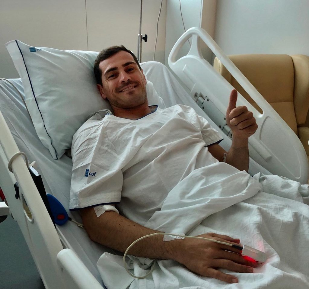 Iker Casillas está fuera de peligro tras infarto