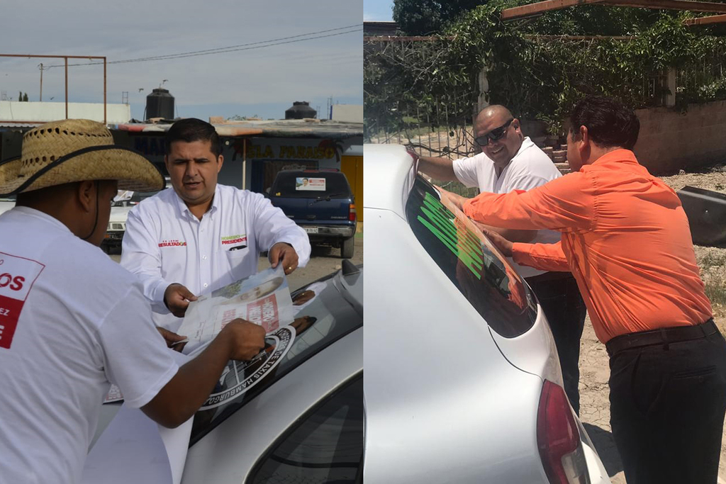 Candidatos hacen todo tipo de promesas a los taxistas en Lerdo para obtener su apoyo en este periodo de campañas.