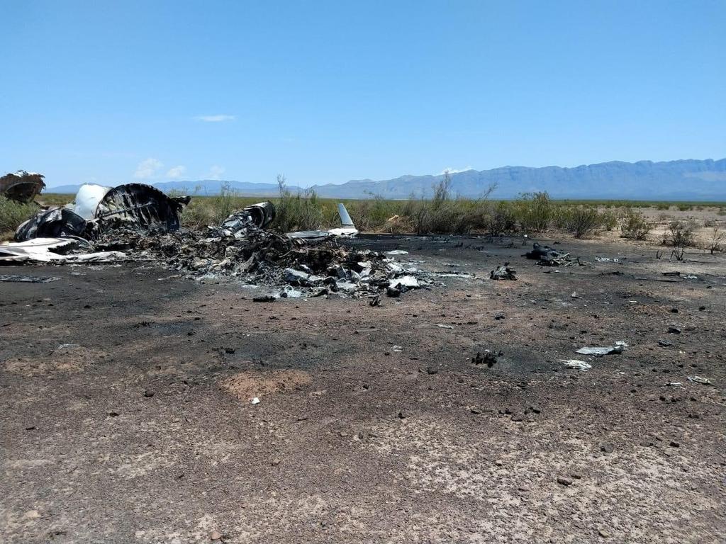 Recuperan restos de víctimas tras accidente de avión en Coahuila