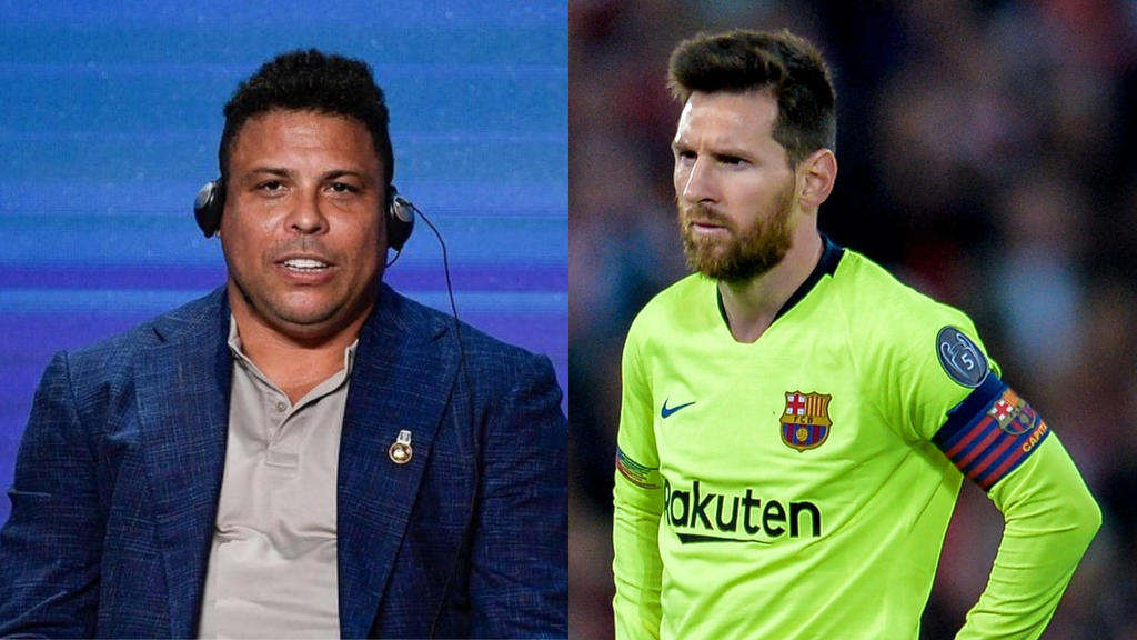 Ronaldo Nazário de Lima, considera injusto que se deje de mencionar al atacante argentino Lionel Messi cuando el FC Barcelona pierde un partido. (ARCHIVO)