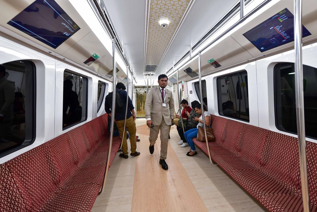  Línea Roja del Metro de Doha, fue inaugurada con trenes de última generación y con miras hacia el Mundial de Qatar 2022. (ARCHIVO)