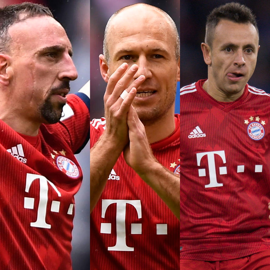 Ribéry, Robben y Rafinha salen del Bayern