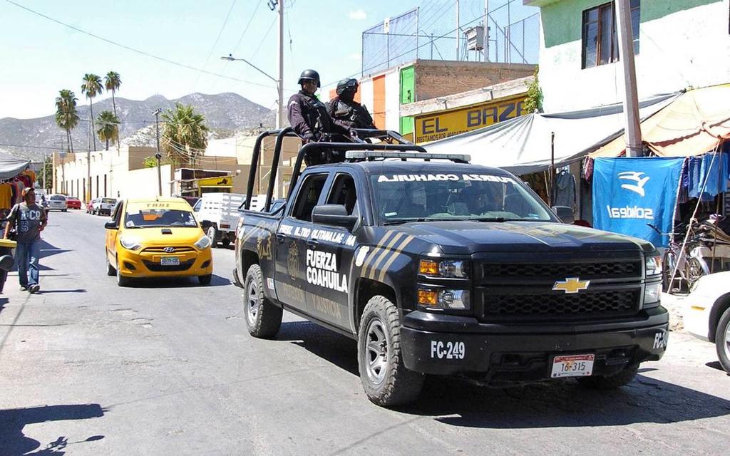 La representación en Coahuila de la FGE informó que, conforme a lo que establece la carpeta de investigación, la detención de dos personas fue realizada por elementos de Fuerza Coahuila. (ARCHIVO)
