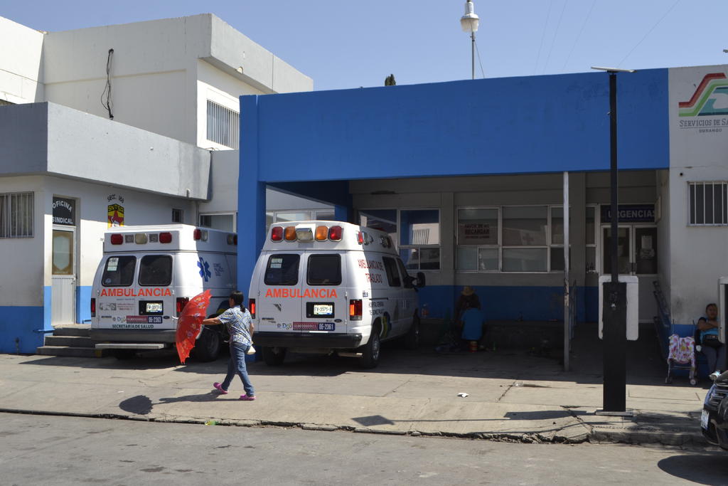 El hombre fue trasladado al Hospital General de Gómez Palacio. (ARCHIVO) 