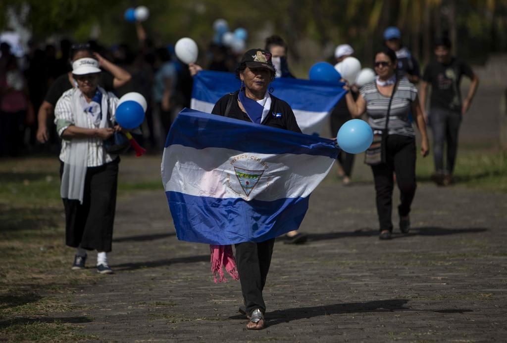 Manifestación en Managua demanda la liberación de 'presos políticos'. La crisis ha dejado cientos de muertos y detenidos.