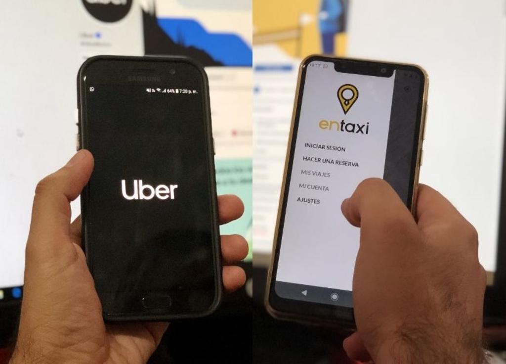 Después de que Uber incursionara en Torreón, concesionarios de Taxi implementaron la plataforma digital 'EnTaxi' que permite solicitar el servicio también por una aplicación móvil. (EL SIGLO DE TORREÓN)