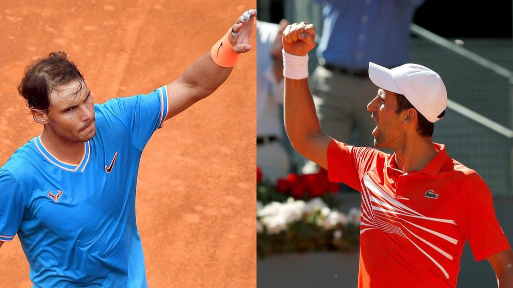 Será el duelo número 54 entre Rafael Nadal (i) y Novak Djokovic (d); el serbio domina el duelo directo 28-25.