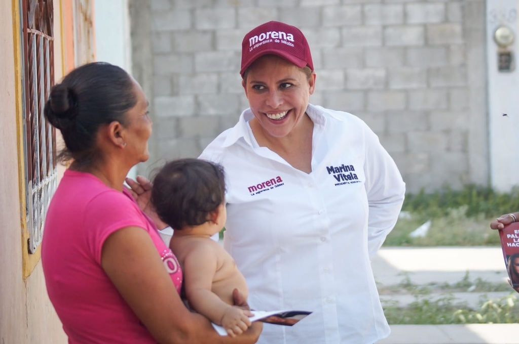 La candidata de Morena, Marina Vitela, asegura que el desarrollo de La Laguna debe sustentarse en proyectos de impacto.