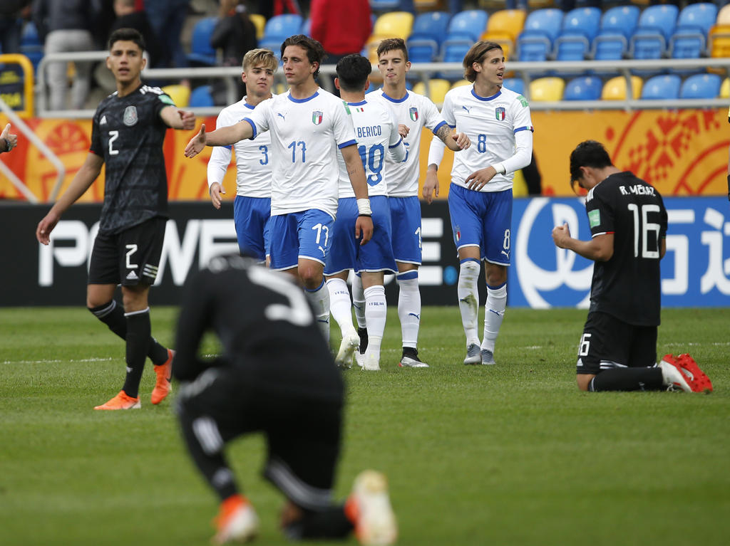 México Sub-20 cae en su debut del Mundial ante la Selección de Italia. (AP)