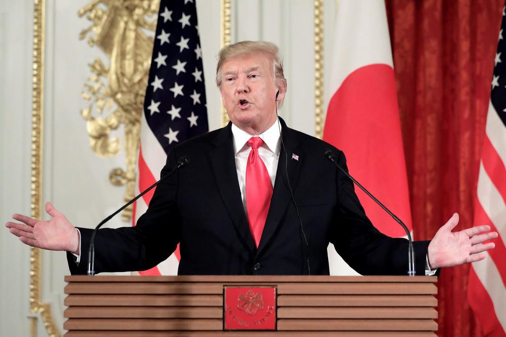 'Tenemos demasiados problemas en este mundo con armas nucleares', afirmó Trump en una rueda de prensa en Tokio. (EFE)