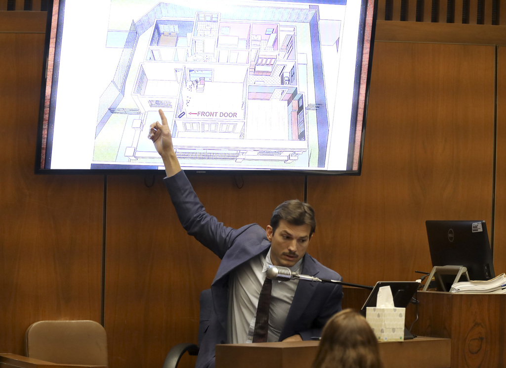 Justicia. Ashton Kutcher testifica en el juicio por homicidio contra Michael Gargiulo en la Corte Superior de Los Ángeles.(AP)