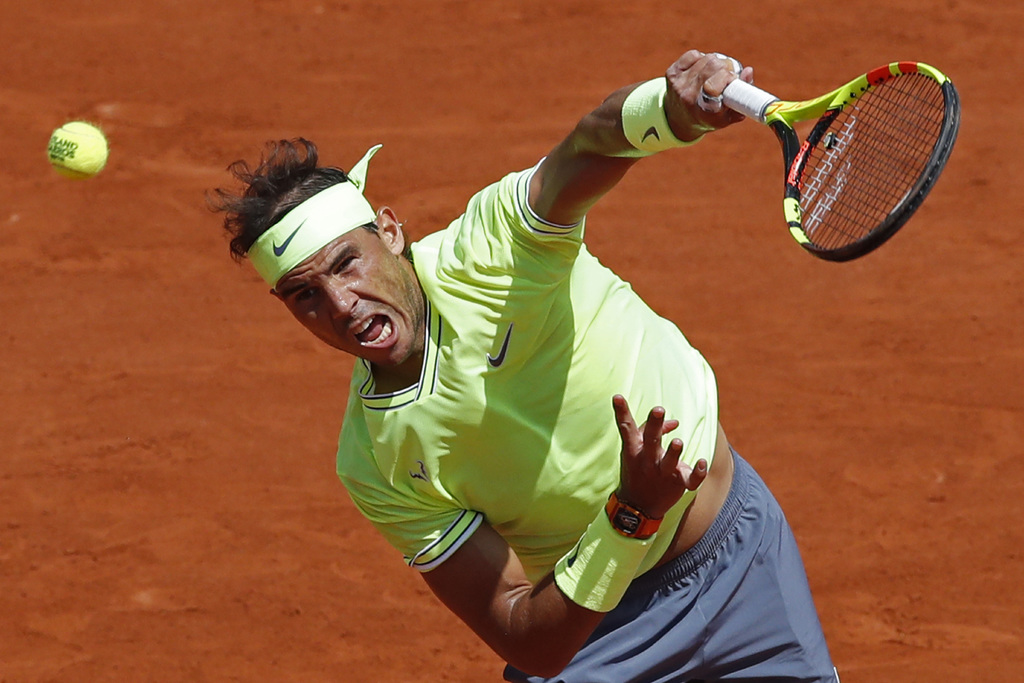 Rafael Nadal fue ampliamente superior a Yannick Maden, a quien venció 6-1, 6-2, 6-4 en segunda ronda. (AP)