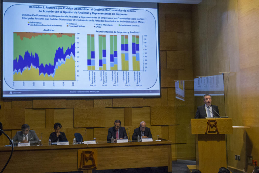 La revisión a la baja en la perspectiva se debió a la contracción
de la economía mexicana en el primer trimestre. (ARCHIVO)