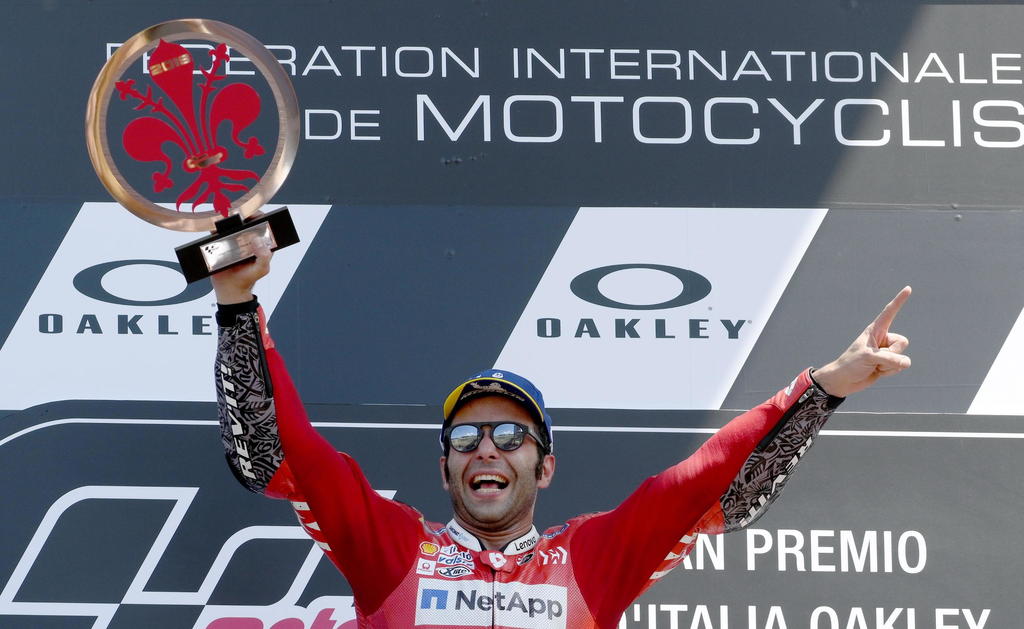 Petrucci festeja su titulo obtenido en Italia. (EFE)