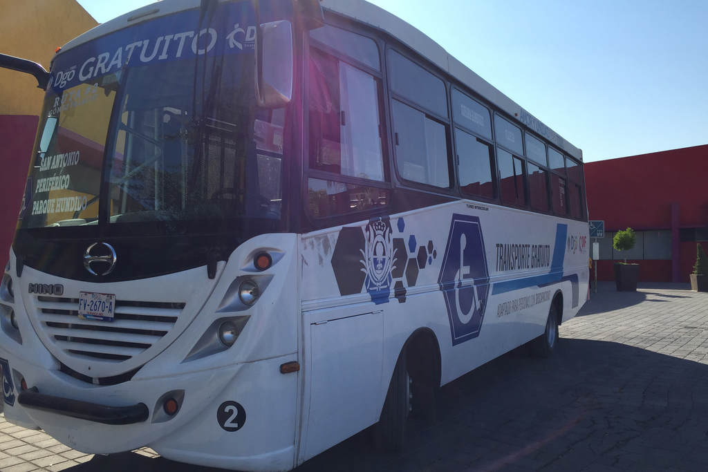 La coordinación regional del DIF Durango cuenta con cinco unidades de la Ruta Azul, que ofrecen 7 rutas.