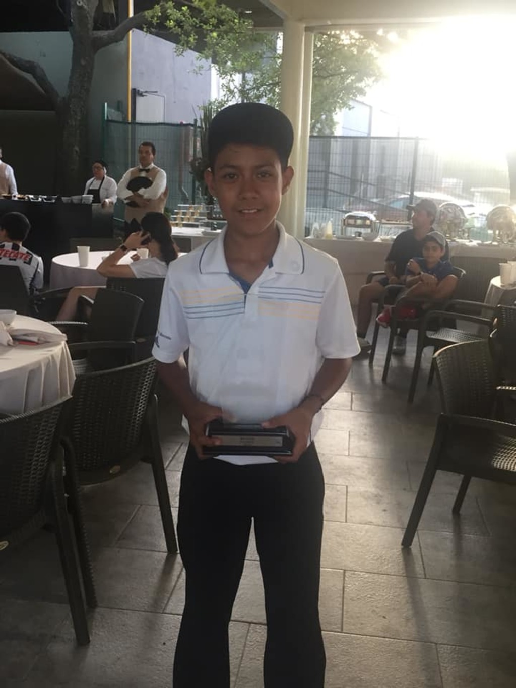 Una victoria más acumuló el juvenil golfista de La Laguna. (ESPECIAL)