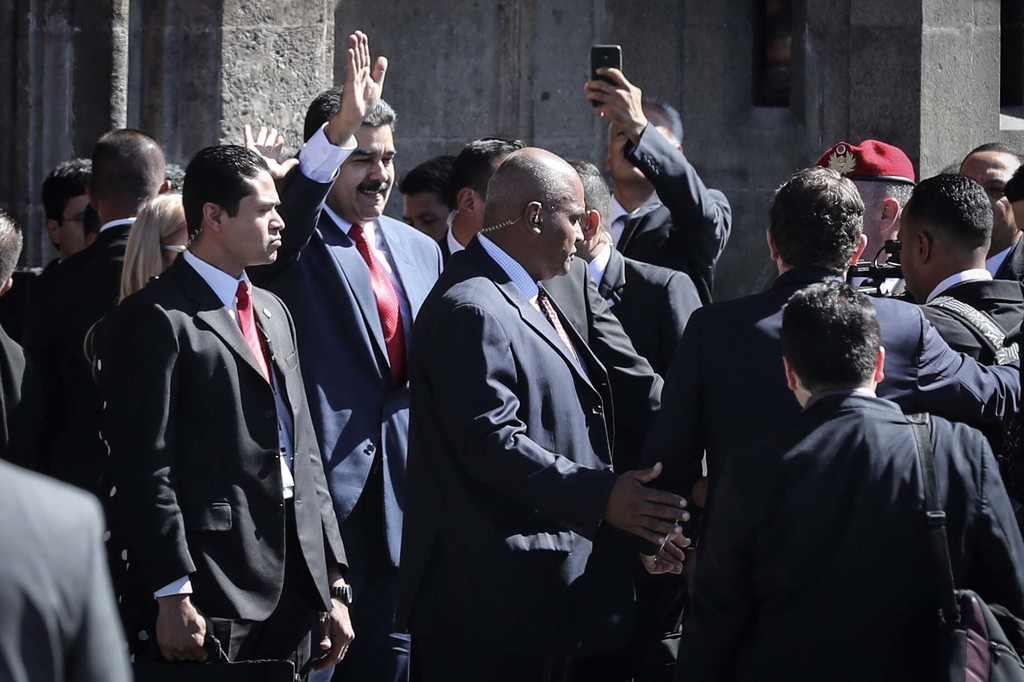 En la gráfica se observa a Nicolás Maduro, el polémico presidente que asistió a la toma de protesta de López Obrador. (EL UNIVERSAL)