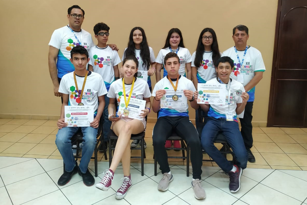 Los estudiantes ganaron cinco medallas en la Olimpiada Nacional de Matemáticas. (CUAUHTÉMOC TORRES)