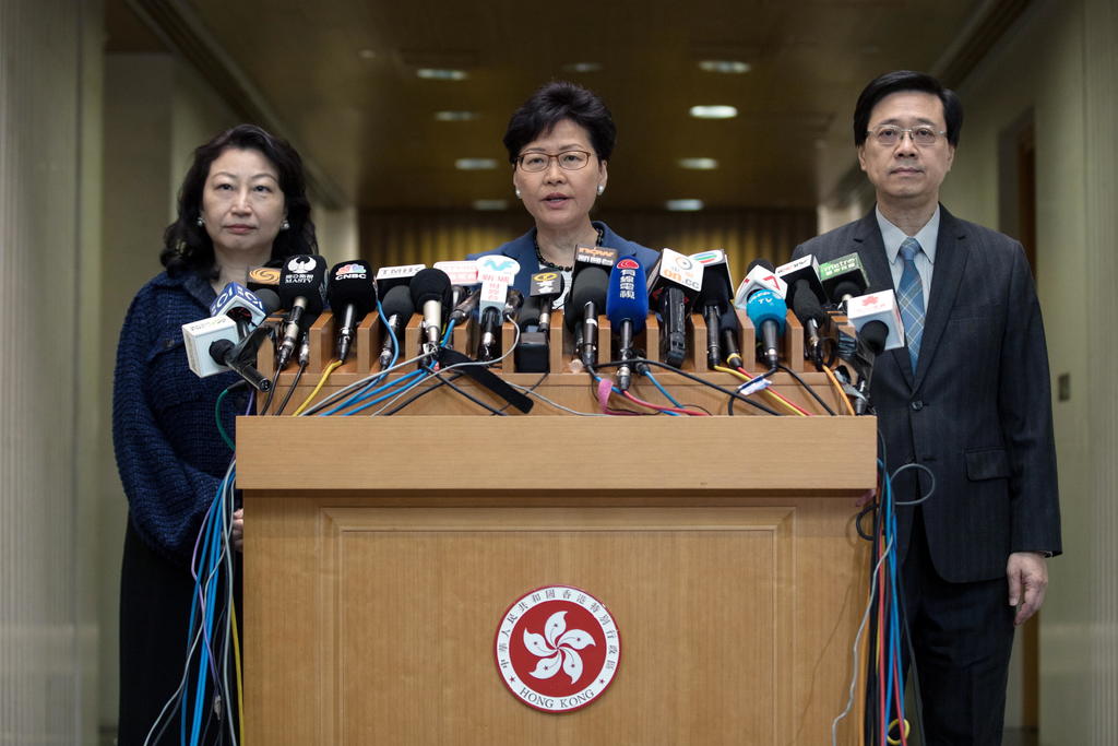 La jefa ejecutiva Carrie Lam afirmó que la ley será enviada a la legislatura. (EFE)