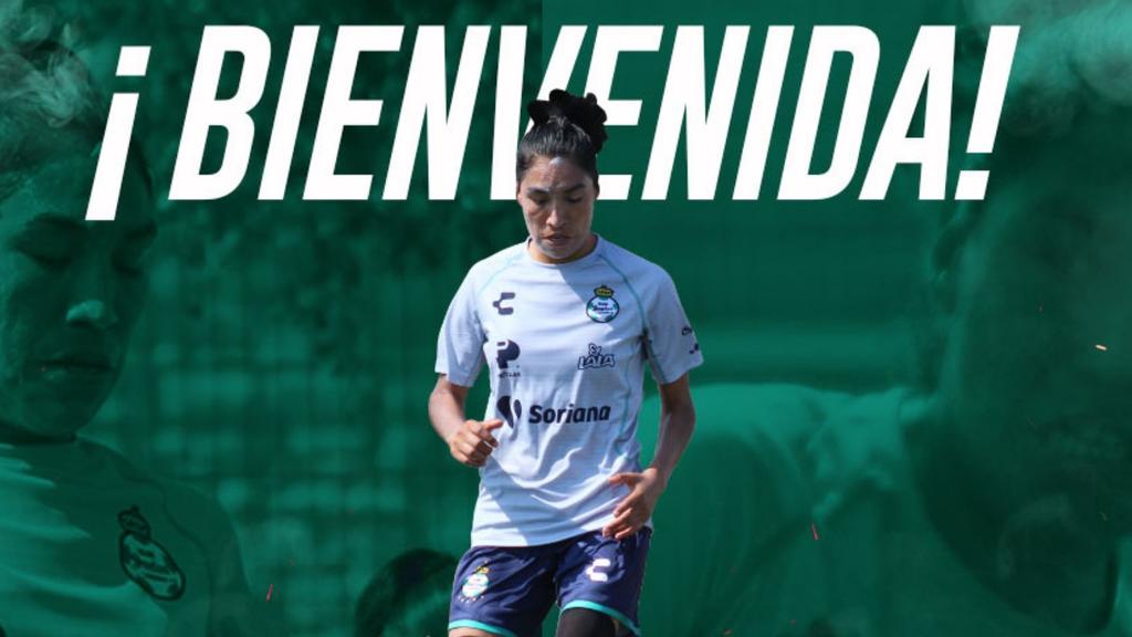 Santos Laguna Femenil anunció la incorporación de la artillera Estela Gómez Escamilla para el Torneo Apertura 2019. (ESPECIAL)

