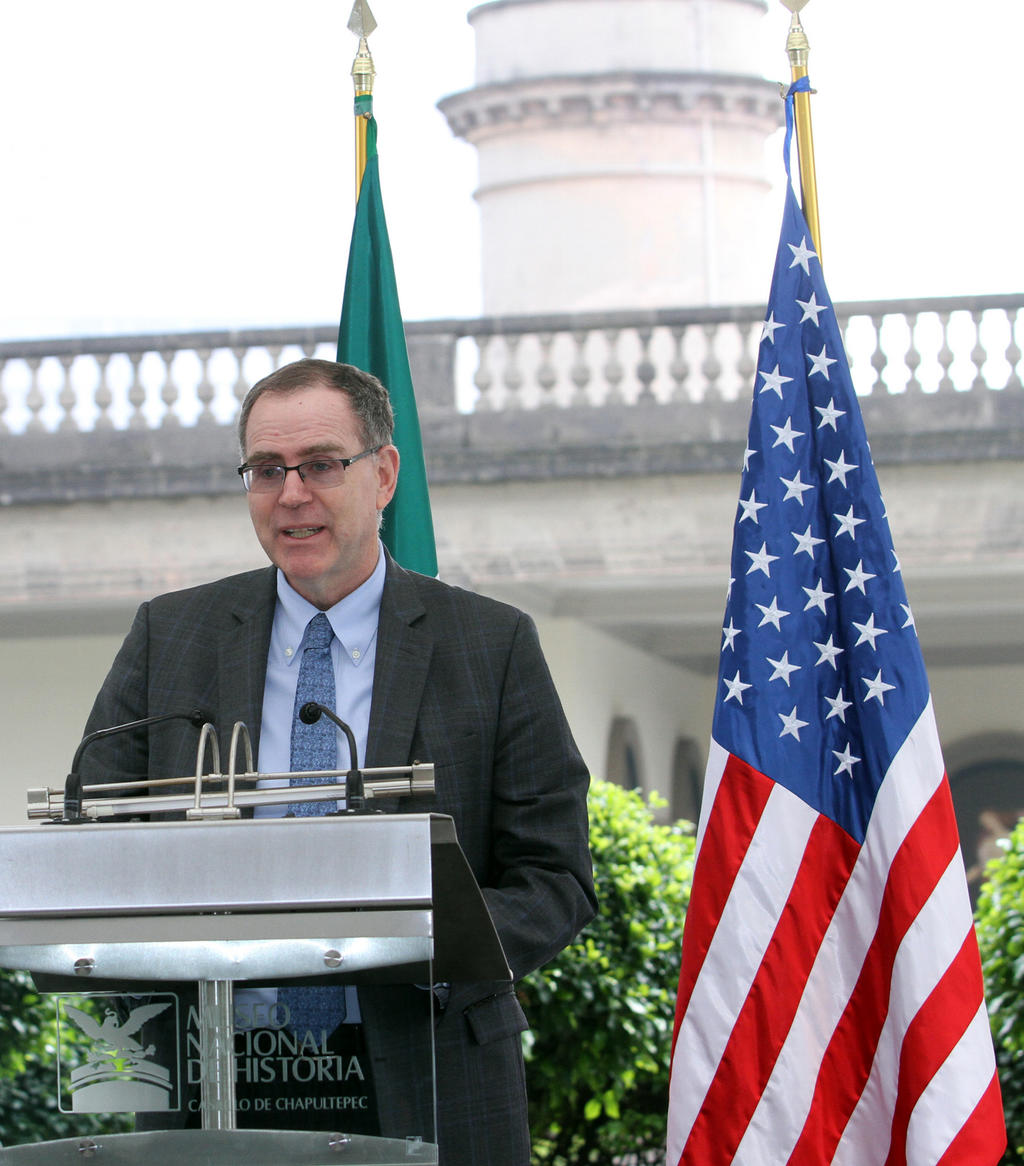 El encargado de Negocios de la embajada de Estados Unidos en México, John Creamer, reiteró el compromiso de hacer todo lo posible para lograr la ratificación del Tratado entre México, Estados Unidos y Canadá (T-MEC). (ARCHIVO)