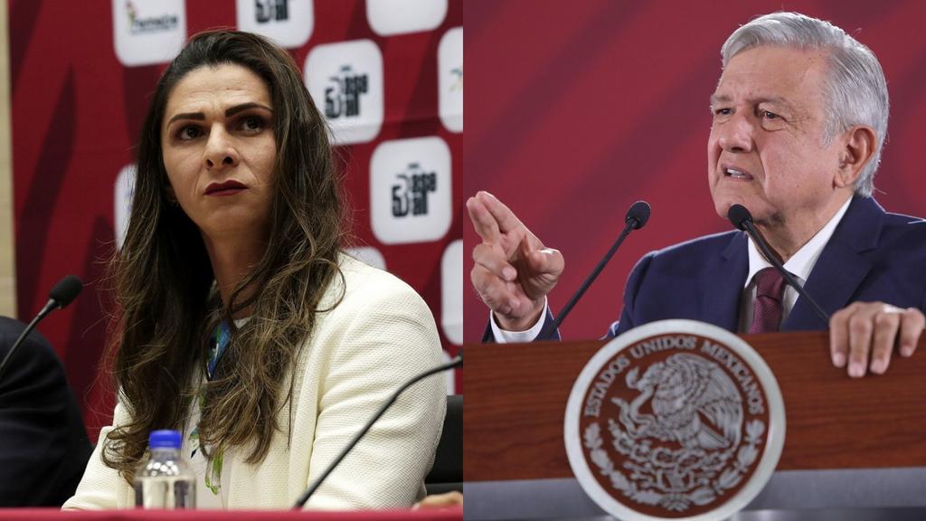 Durante su conferencia de prensa matutina, el presidente López Obrador también defendió a la titular de la Conade, quien fue señala de estar más preocupada de atender su carrera política que en atender al deporte en México. (ARCHIVO)