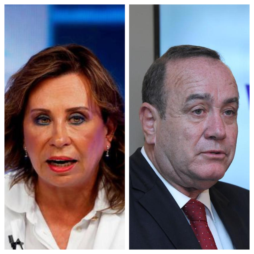 Sandra Torres y Alejandro Giammattei ‘pelean’ por presidencia. (EFE)