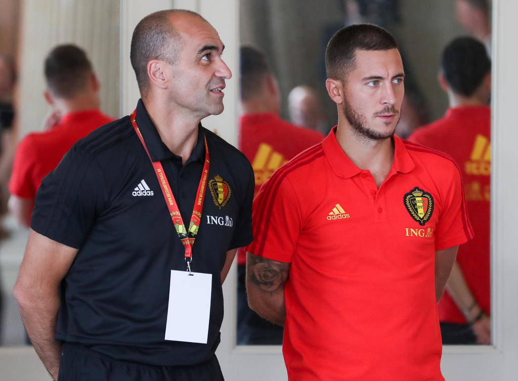  El seleccionador de Bélgica, Roberto Martínez, aseguró que el internacional belga Eden Hazard va a cumplir un sueño infantil al haber fichar por el Real Madrid. (ARCHIVO)
