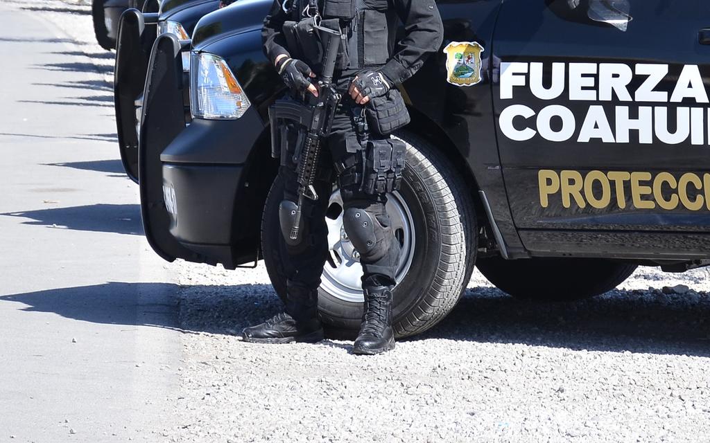 Coahuila evaluó al cien por ciento la plantilla de la Policía Estatal, consistente en mil 592 elementos que integran Fuerza Coahuila. (ARCHIVO)