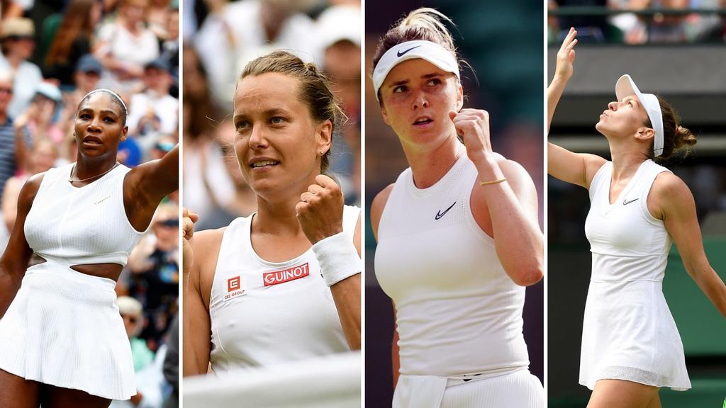 Quedó definida la ronda de semifinales del Campeonato de Wimbledon, en la que competirán tres de las 10 mejores tenistas del mundo. (EFE)