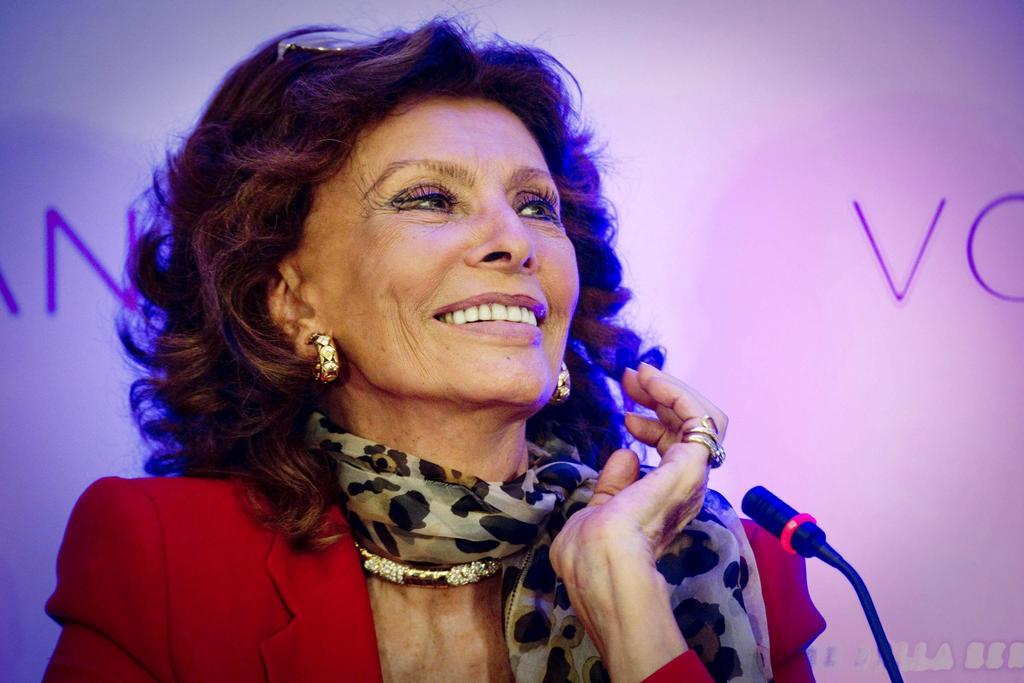 Contenta. La actriz Sophia Loren regresará a la gran pantalla a sus 84 años. (ARCHIVO)