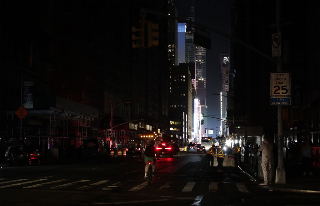 La falla eléctrica afectó parte de Times Square.