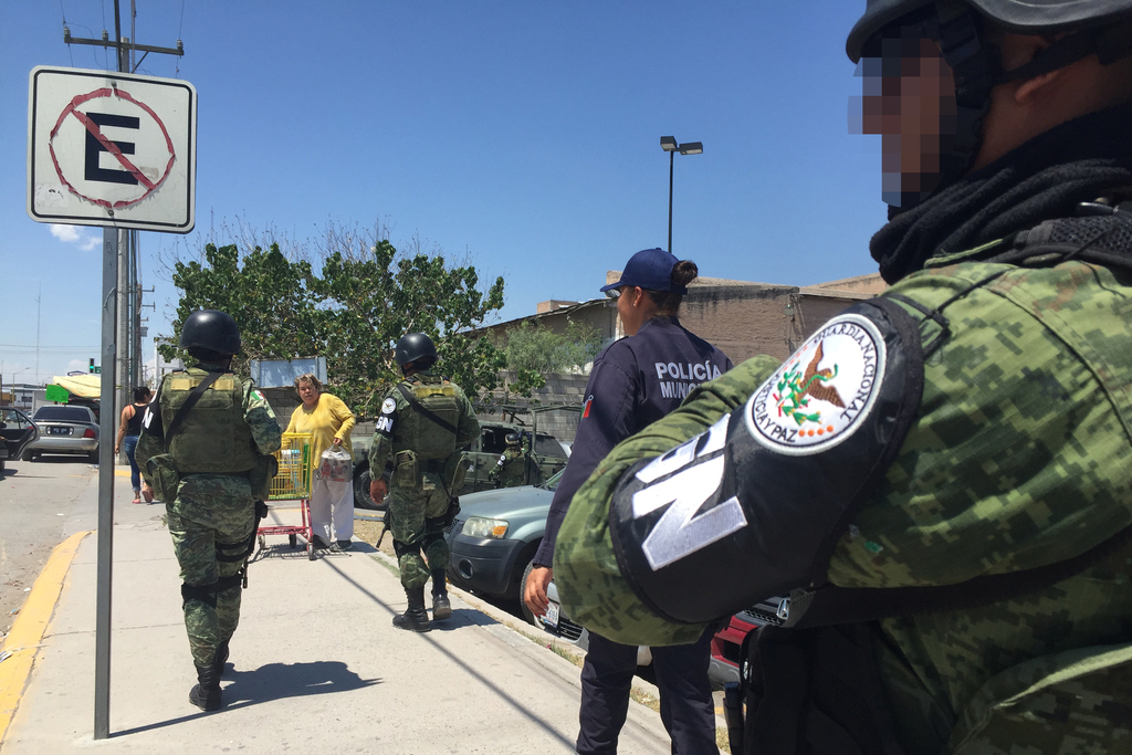 Elementos de la Guardia Nacional recorren Madero en coordinación con Seguridad Pública Municipal. (EL SIGLO DE TORREÓN/GUADALUPE MIRANDA)