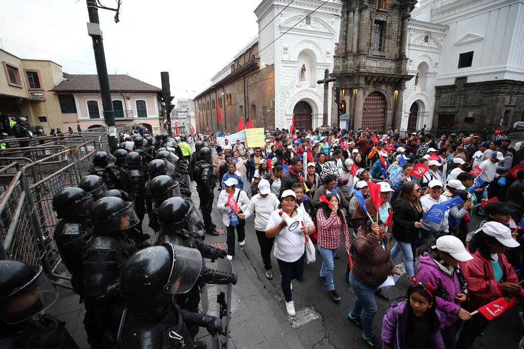 La manifestación fue convocada por organizaciones sociales, campesinas y gremiales. (ARCHIVO)