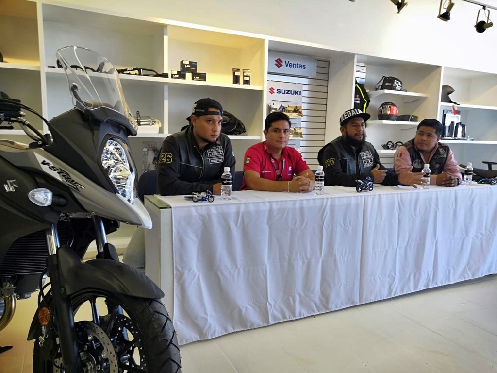 Miembros del Moto Club y representantes de marcas patrocinadoras, añadieron que realizarán pruebas de manejo en motos nuevas. (ESPECIAL)