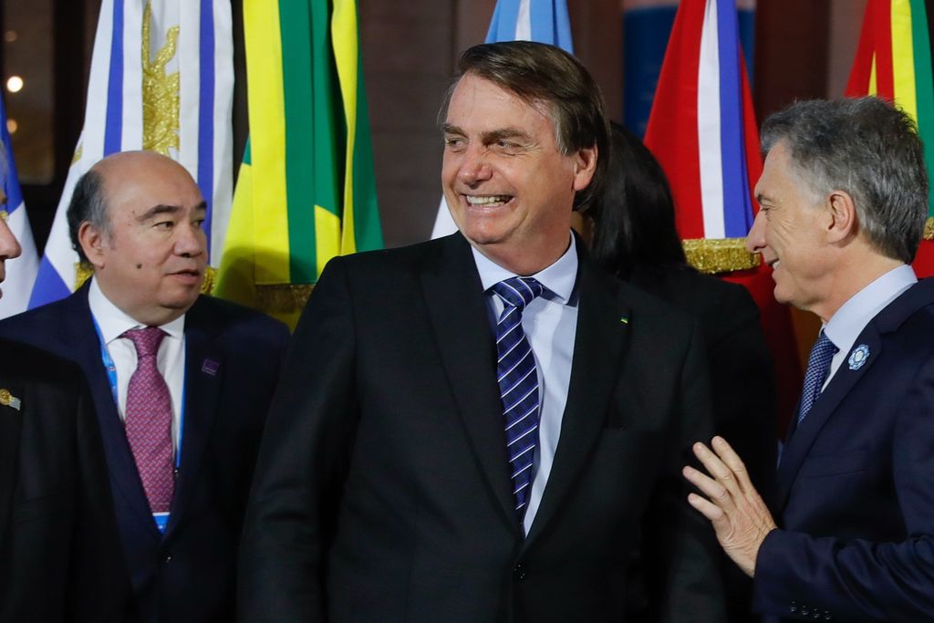Jair Bolsonaro en la cumbre semestral del Mercosur, celebrada este miércoles en Argentina. (EFE)