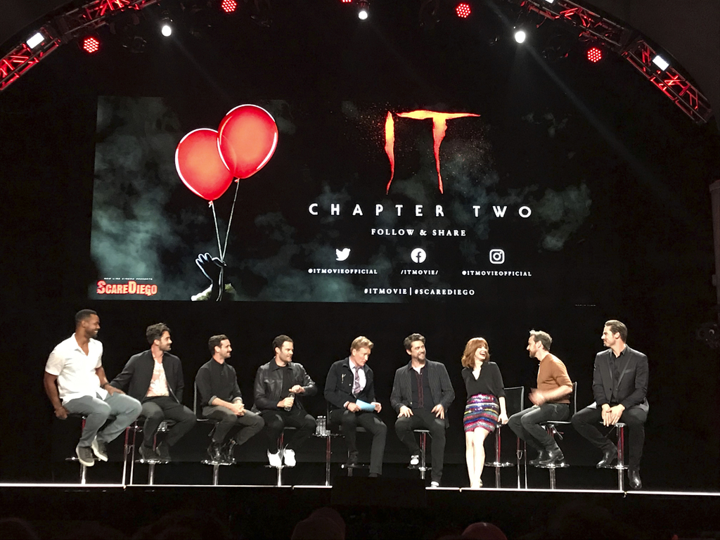 Actores. El elenco de It: Chapter Two participa en la Comic-Con donde los asistentes vieron el más reciente avance de la cinta. (AP)