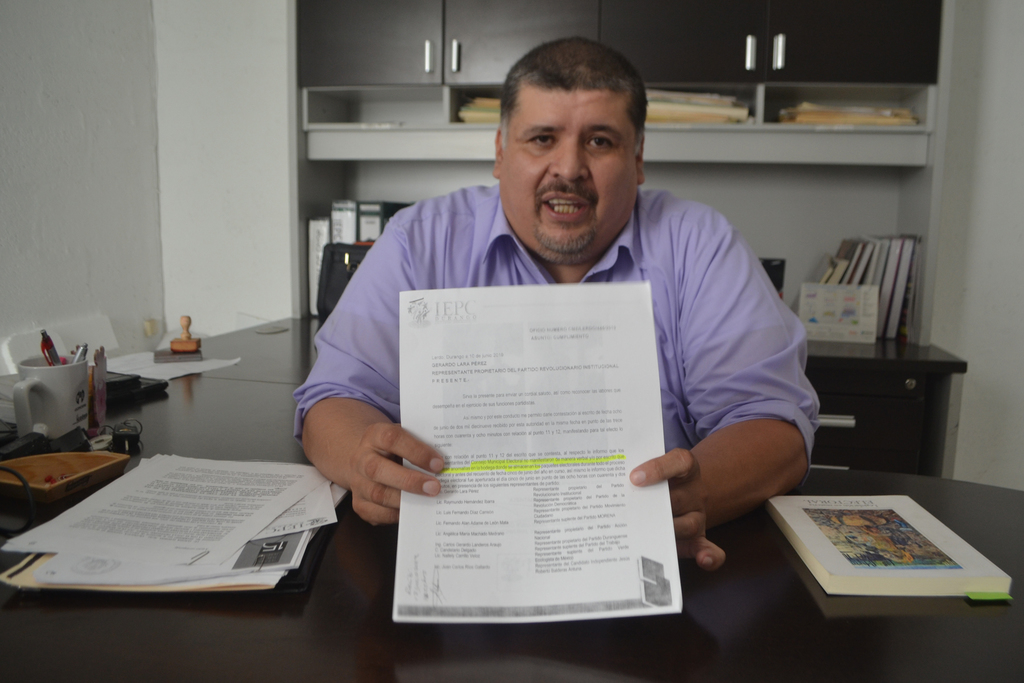 El jurídico del PRI en Lerdo dijo que van a defender el triunfo de Homero Martínez Cabrera hasta las últimas instancias.