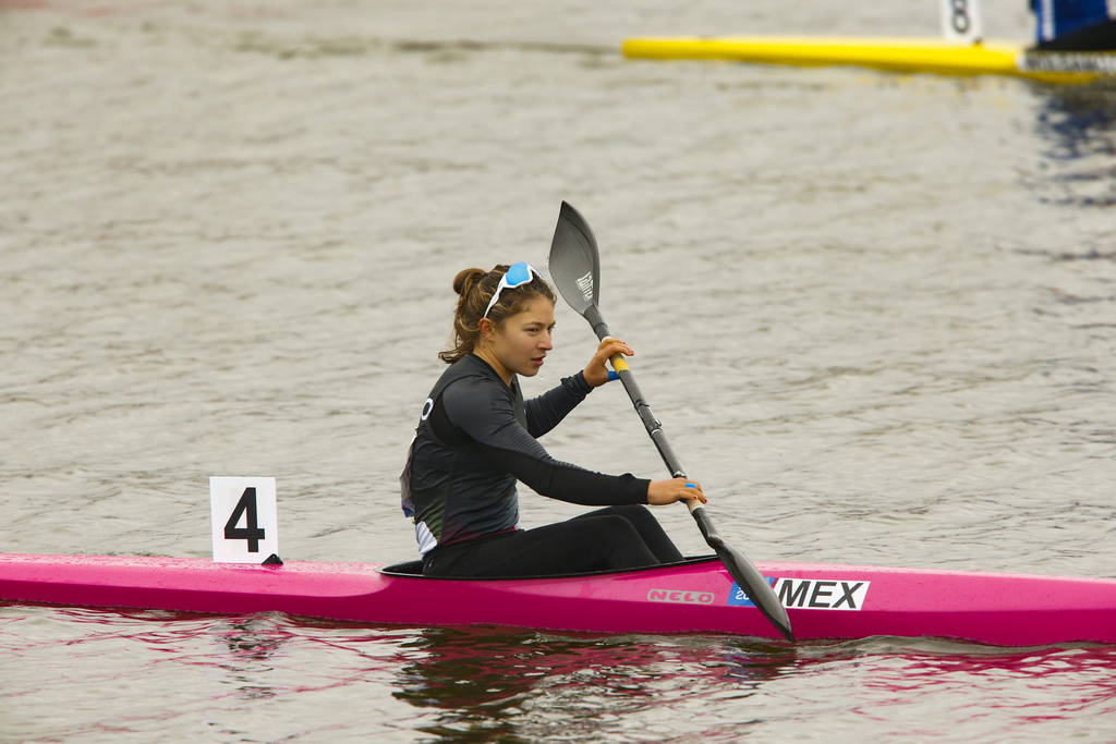 La kayakista mexicana Beatriz Briones ganó ayer dos medallas de bronce, para finalizar su participación en los Panamericanos de Lima 2019 con cuatro preseas. (JAM MEDIA)