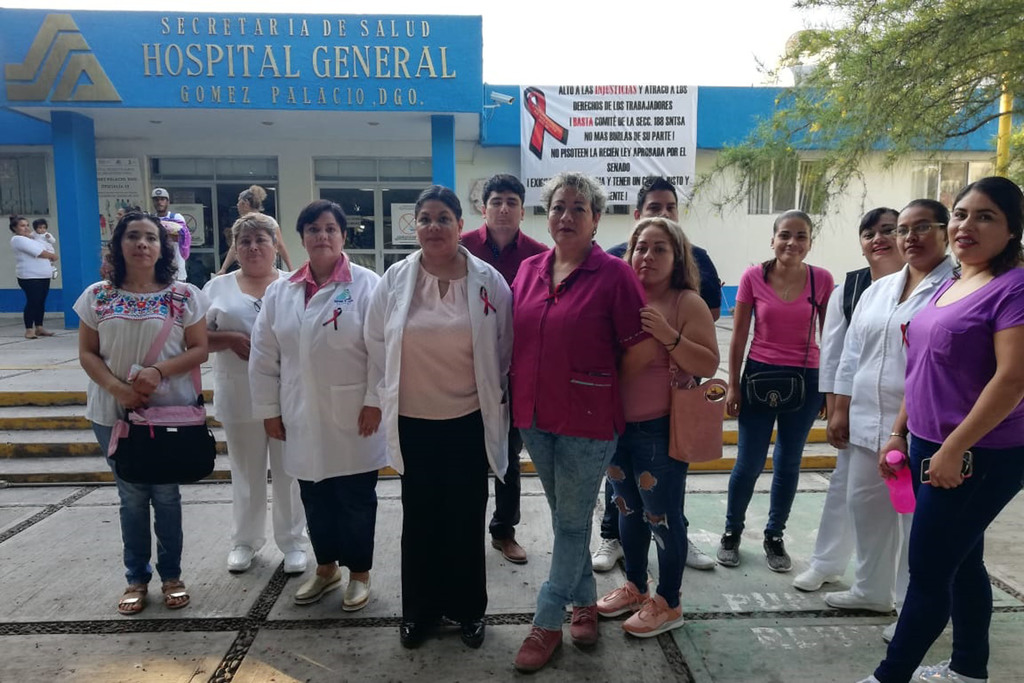 Hospital General de Gómez Palacio trabaja bajo protesta por problemas sindicales. (EL SIGLO DE TORREÓN/EDITH GONZÁLEZ)